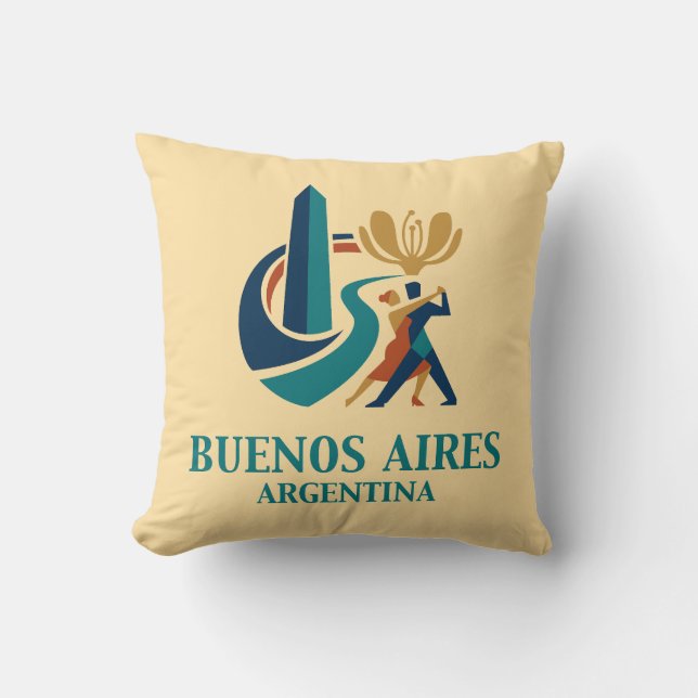 Cojín Decorativo Buenos Aires Argentina (Anverso)