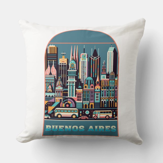 Cojín Decorativo Buenos Aires Argentina (Anverso)
