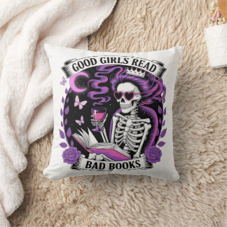 Cojín Decorativo Buenos Chicas leen libros malos