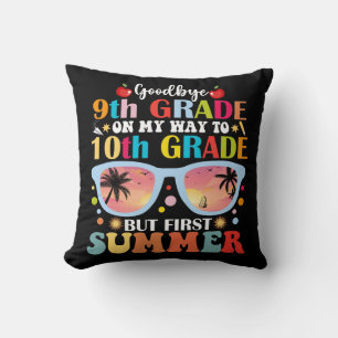 Cojín Decorativo Buenos días 9° Graduado 10° Grado Hola verano