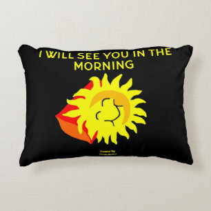 Cojín Decorativo Buenos días Acento del Sol Nocturno Pillow
