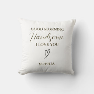 Cojín Decorativo Buenos Días Guapo Regalo Romántico Personalizado