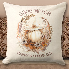 Cojín Decorativo Buenos días Halloween Boho Calabaza Pillow