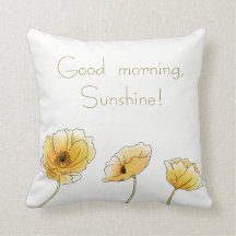 ¡Buenos días, Sunshine! Copos amarillo acuarela