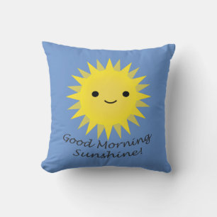 Cojín Decorativo Buenos días Sunshine Cute Kawaii Sun