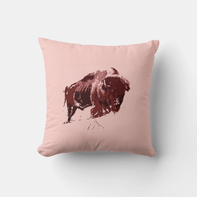 Cojín Decorativo Búfalo - Bison (Anverso)