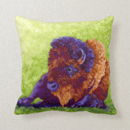 Cojín Decorativo Búfalo púrpura