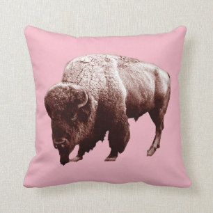 Cojín Decorativo Búfalo rosado