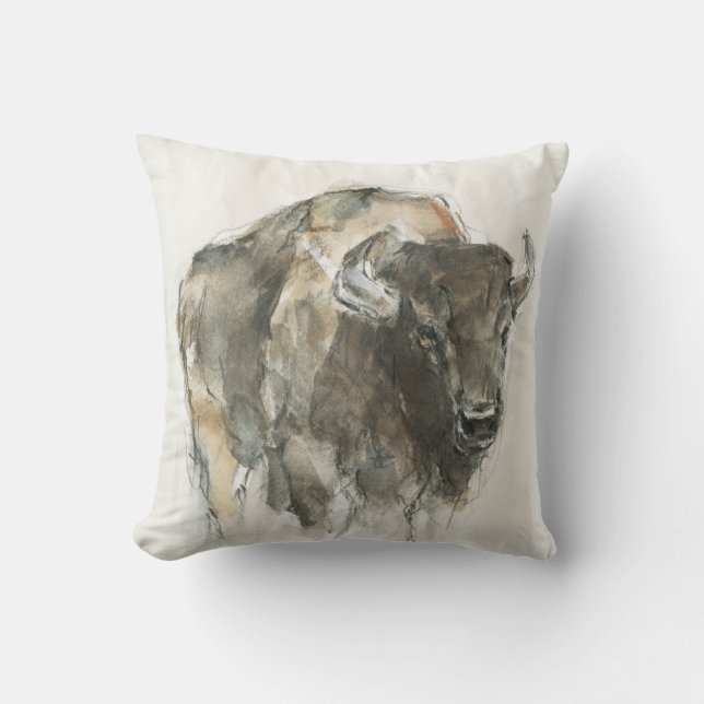 Cojín Decorativo Buffalo americano I (Anverso)