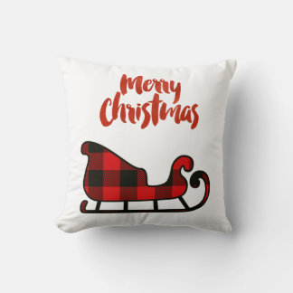 Cojín Decorativo Buffalo Lumberjack Jugar Feliz Navidad Pillow