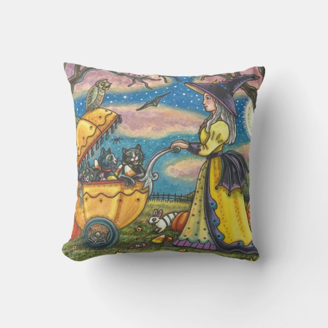 COJÍN DECORATIVO BÚGICO HALLOWEEN DE BÚSQUEDA DE G (Anverso)