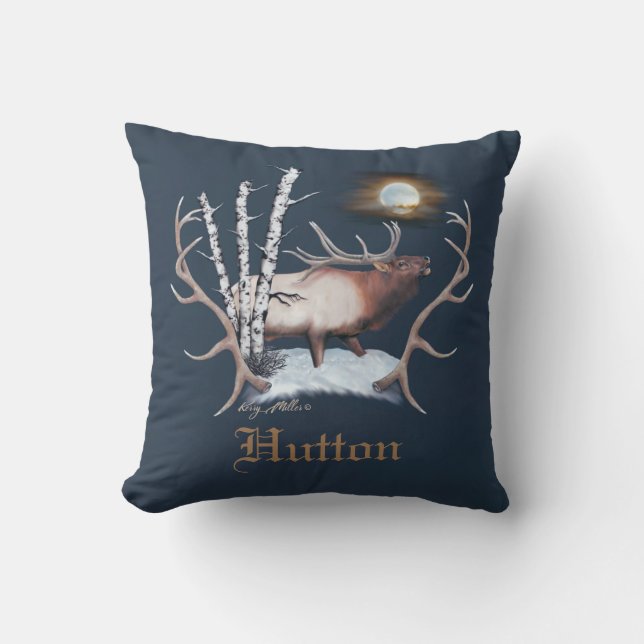 Cojín Decorativo Bugling Elk (Anverso)