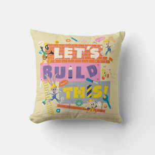 Cojín Decorativo BUGS BUNNY BUILDERS™  Sitio de trabajo "Let's Buil