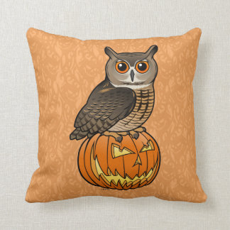 Cojín Decorativo Búho de Eagle del eurasiático de Halloween