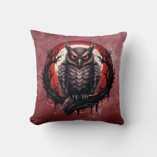 Cojín Decorativo Búho de Luna de Sangre