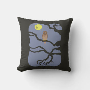 Cojín Decorativo Búho espeluznante de Halloween