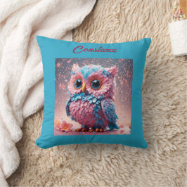 Cojín Decorativo Búho personalizado en pasteles
