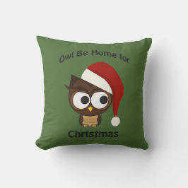 Cojín Decorativo ¡Búho será el hogar de los Navidades!