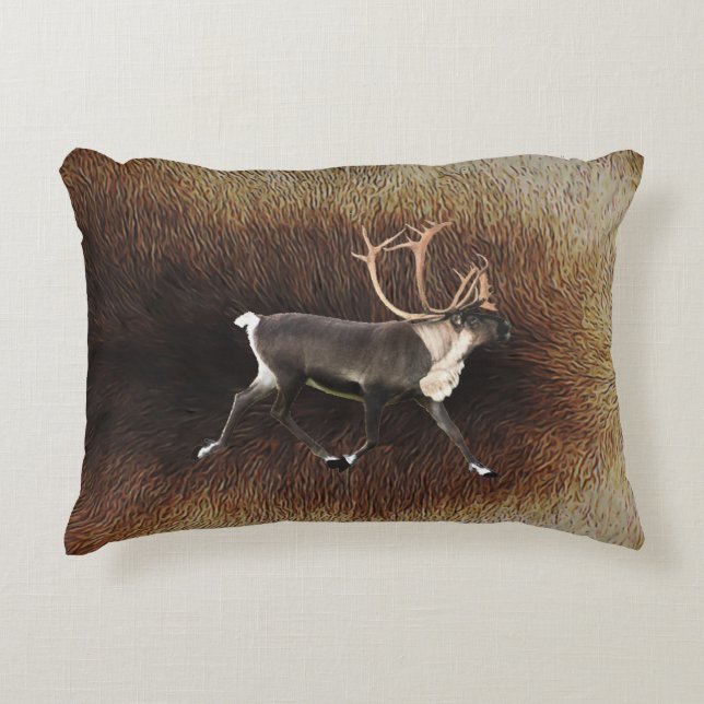 Cojín Decorativo Bull Caribou (Reno) (Anverso)