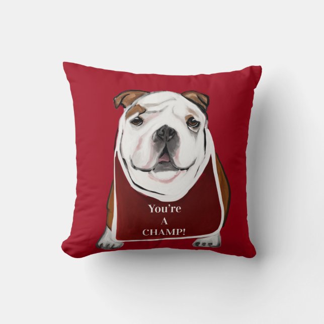 COJÍN DECORATIVO BULLDOG (Anverso)