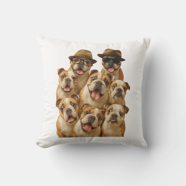 Cojín Decorativo Bulldog (Anverso)