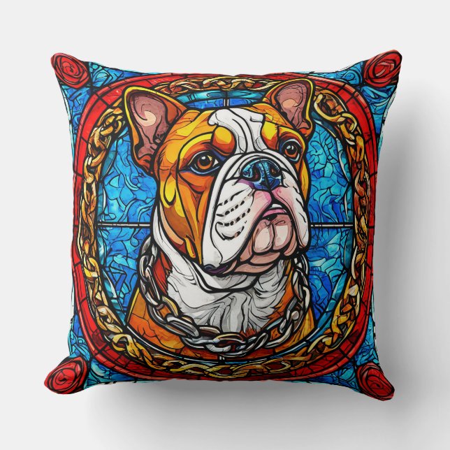 Cojín Decorativo Bulldog Adorable (Anverso)