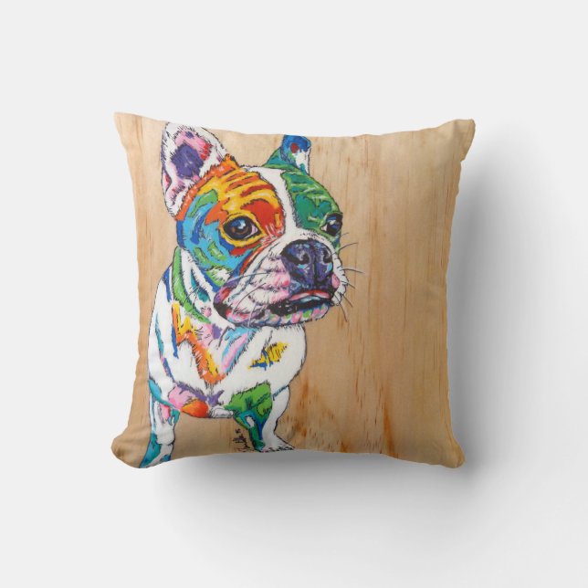 Cojín Decorativo Bulldog francés (Anverso)