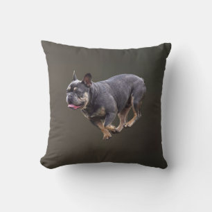Cojín Decorativo Bulldog Francés Corriendo