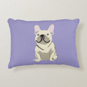 Cojín Decorativo Bulldog Francés Crema, 