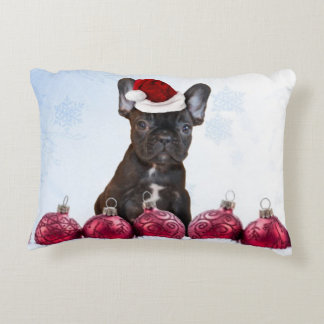 Cojín Decorativo Bulldog francés del navidad