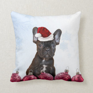 Cojín Decorativo Bulldog francés del navidad