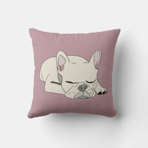Cojín Decorativo Bulldog Francés durmiendo