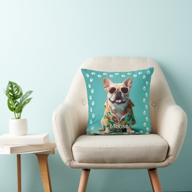Cojín Decorativo Bulldog francés lindo (Silla)