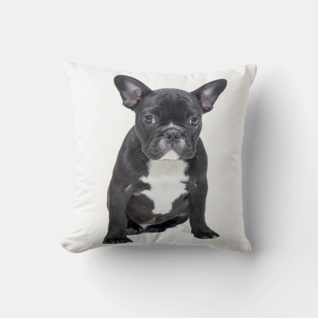 Cojín Decorativo Bulldog francés lindo Pillow (Anverso)