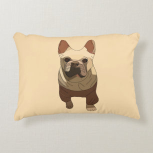 Cojín Decorativo Bulldog Francés, Melocotón Suave