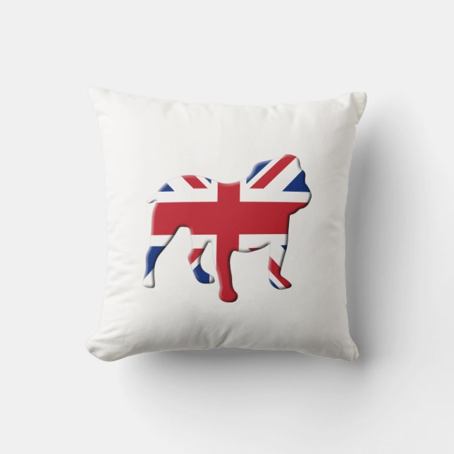 Cojín Decorativo Bulldog inglés (Anverso)
