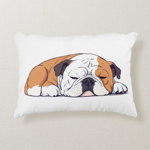 Cojín Decorativo Bulldog inglés Adorable Cute Animal Sleeping Calle