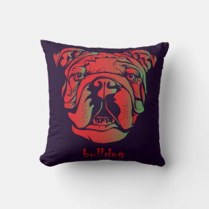 Cojín Decorativo Bulldog rojo