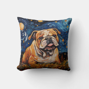 Cojín Decorativo Bulldog Starry Night