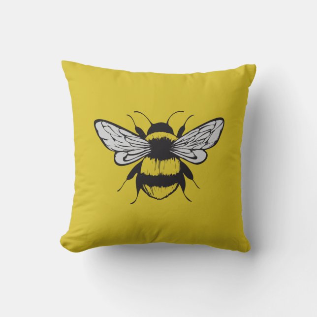 Cojín Decorativo Bumble Bee (Anverso)