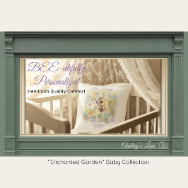 Cojín Decorativo Bumblebee Nursery Pillow | Whimsical Garden