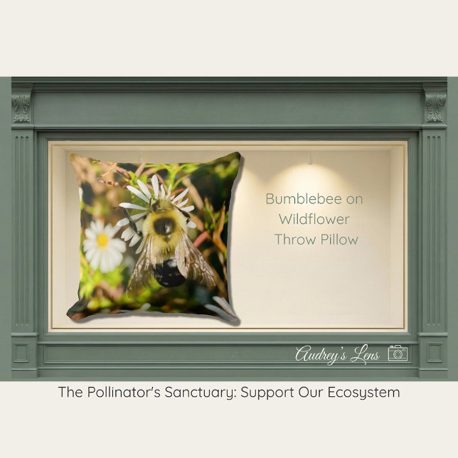 Cojín Decorativo Bumblebee on Wildflower (Subido por el creador)