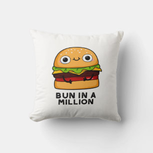 Cojín Decorativo Bun En Un Millón De Burger Burger Pun
