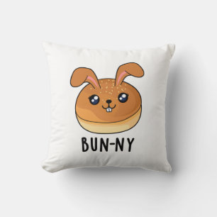 Cojín Decorativo Bun-ny Funny Conejo Conejo Conejo Conejo Bun Pun