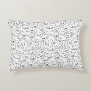 Cojín Decorativo Bunches de Bunnies en blanco - sin costura.