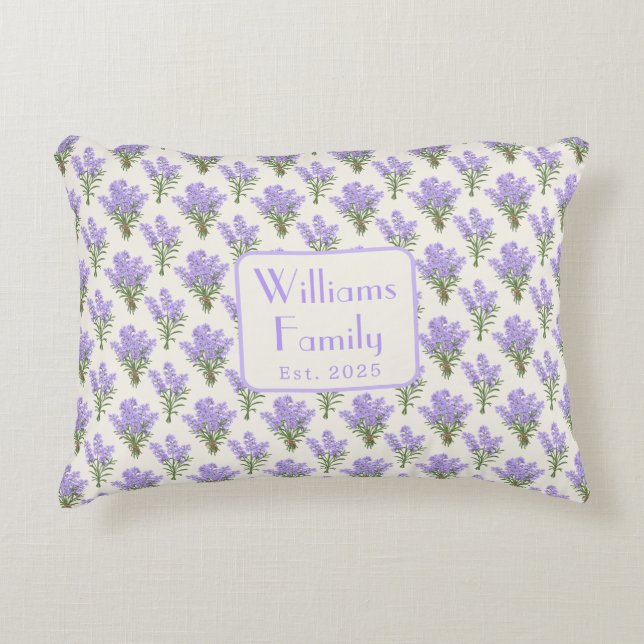 Cojín Decorativo Bunches de Lavender personalizado (Anverso)