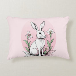 Cojín Decorativo Bunny and Lilies
