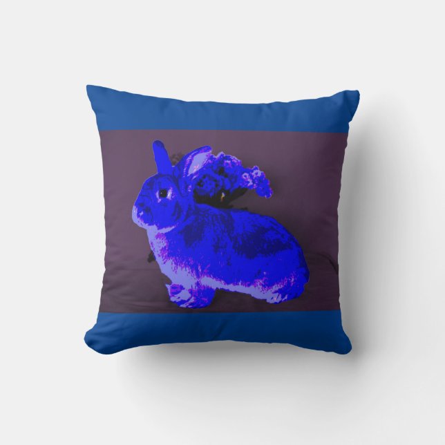 Cojín Decorativo Bunny azul (Anverso)