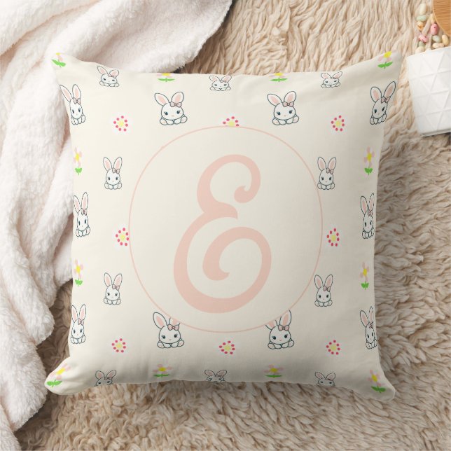 Cojín Decorativo Bunny Bloom Delight (Manta)