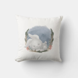 Cojín Decorativo Bunny dormido de Winter Woodland